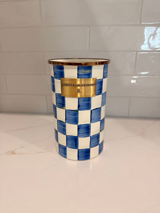 MacKenzie-Childs Royal Check Utensil Holder – New/Unused