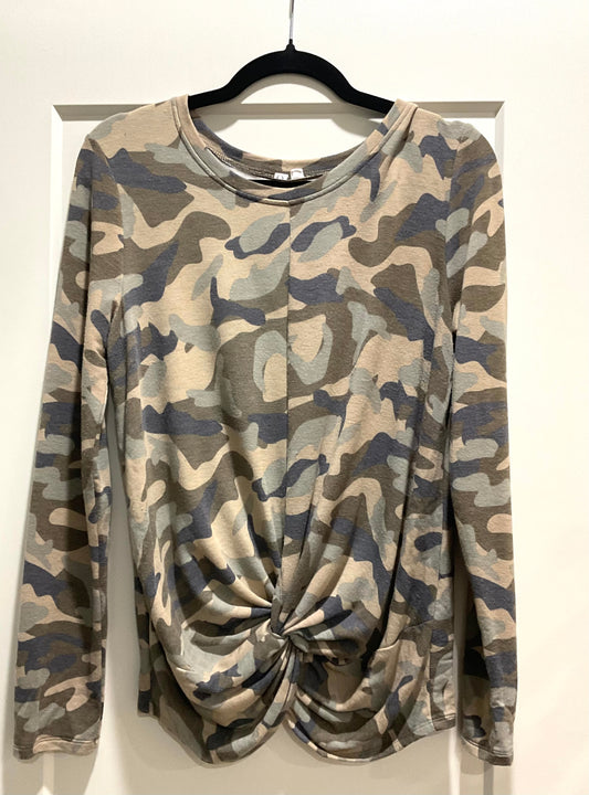 Knotted Camo Top