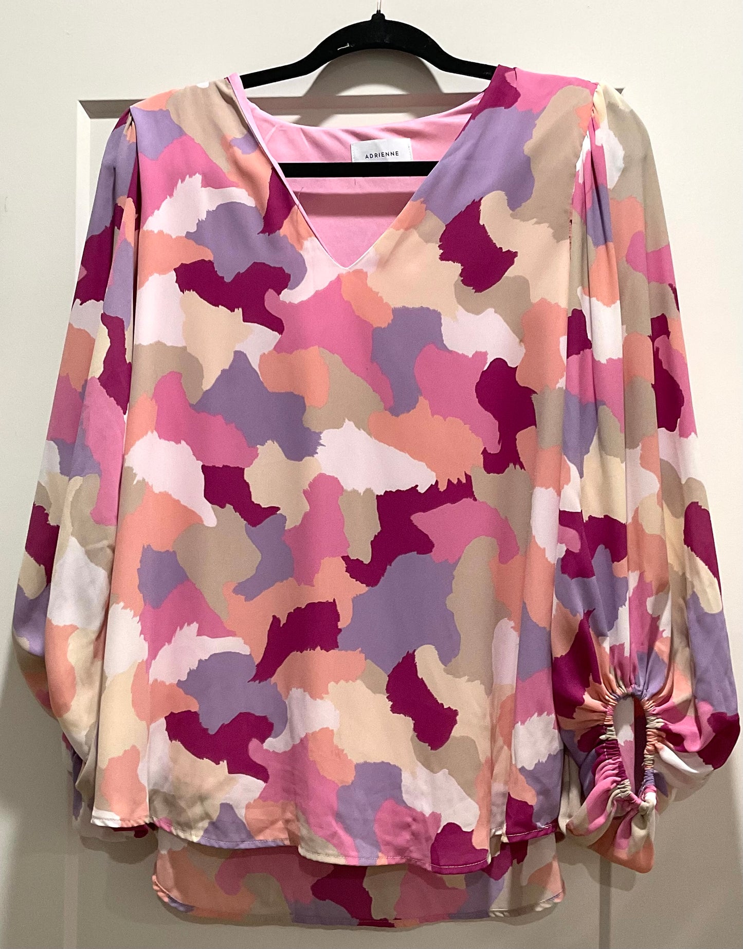Adrienne Abstract Print Blouse