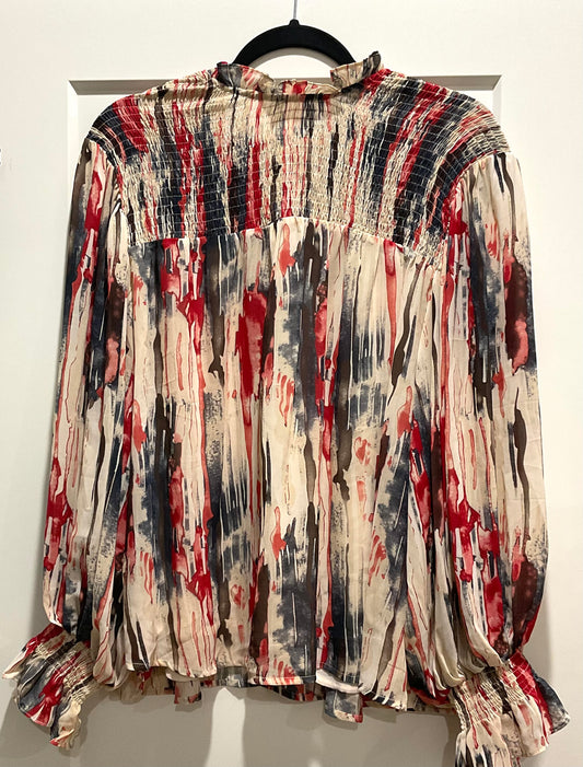 Abstract Print Blouse