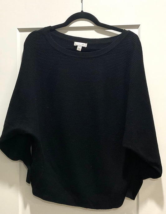 Cupio Black Oversized Knit Sweater