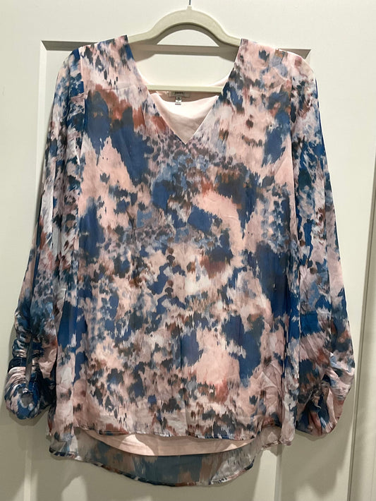 Jones New York Abstract Print Blouse